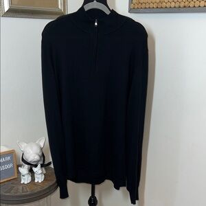 Nordstrom Tech-Smart Black Half-Zip Long Sleeve Sweater Sz.XL